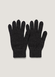 Cashmere Gloves in Charcoal Melange