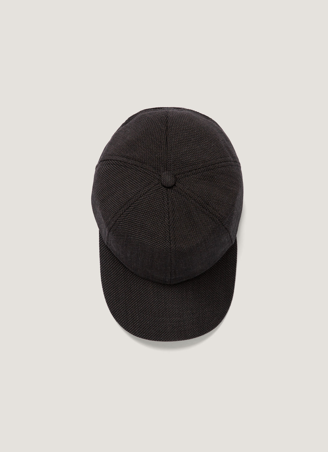 Men's Textured Wool Cap in Truffle