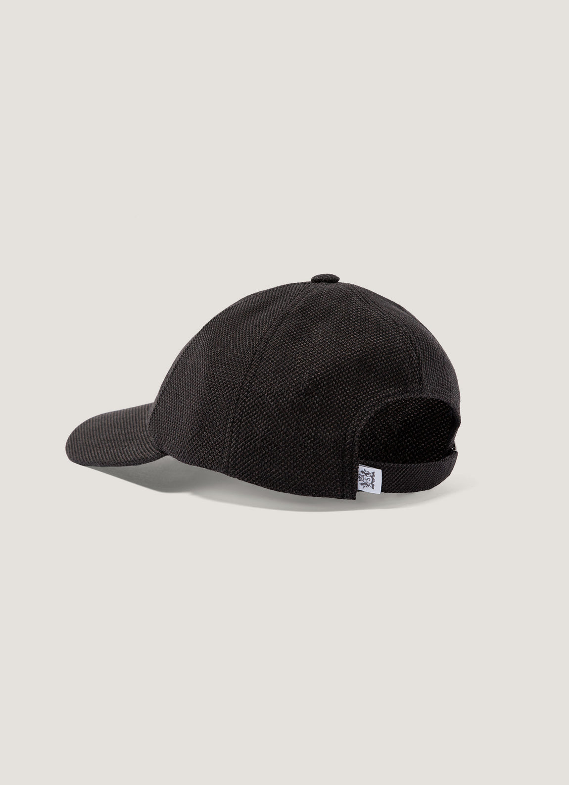 Men's Textured Wool Cap in Truffle