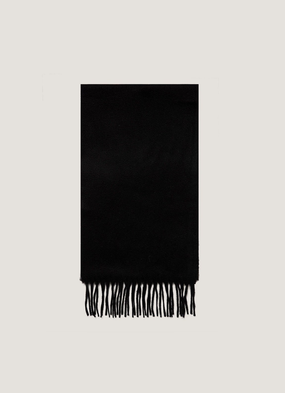 Cashmere Woven Scarf in Black