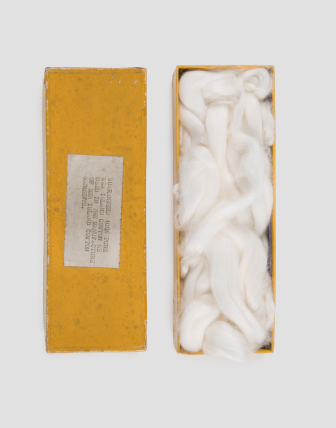 a sample box of sea island cotton.