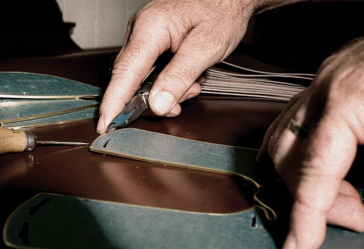 Making of our leather shoes and boots in the Sunspel Factory