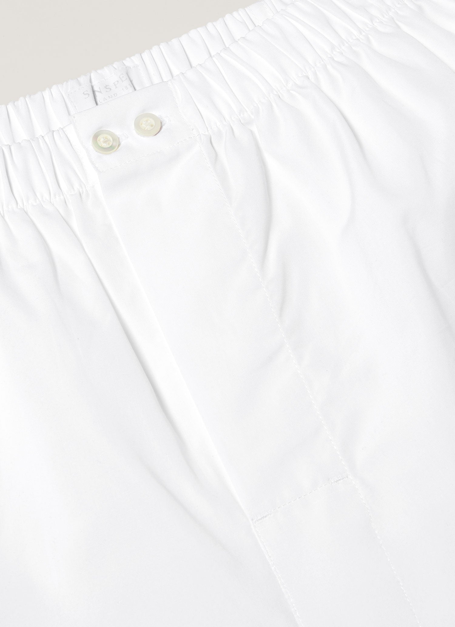 Men's Sea Island Cotton Boxer Short in White