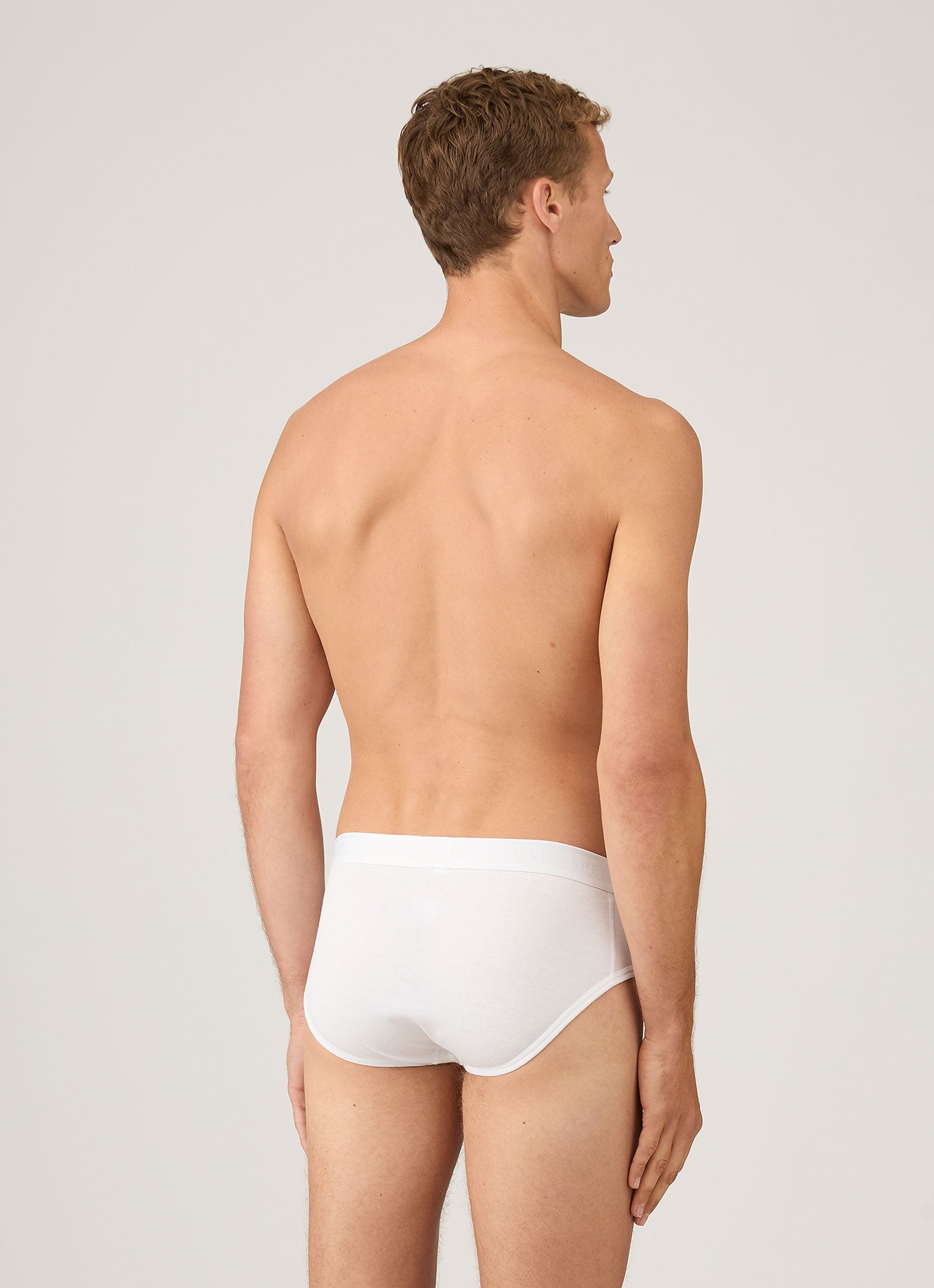 Men's Superfine Cotton Briefs in White