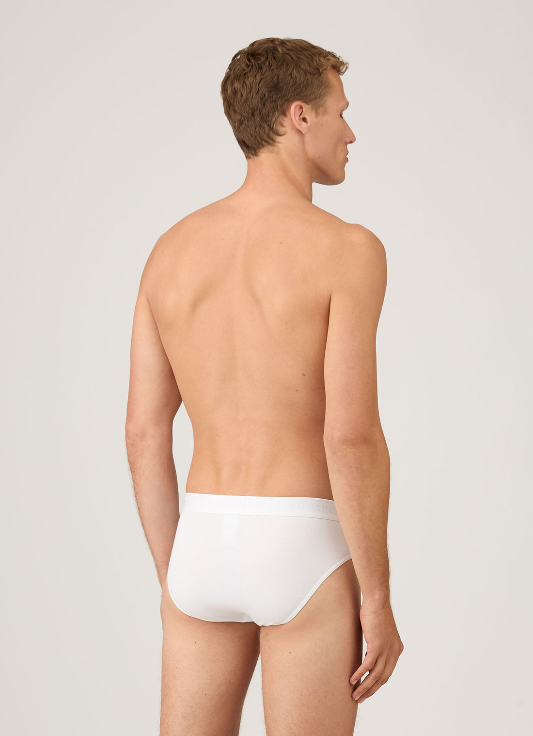 Men's Stretch Cotton Briefs in White