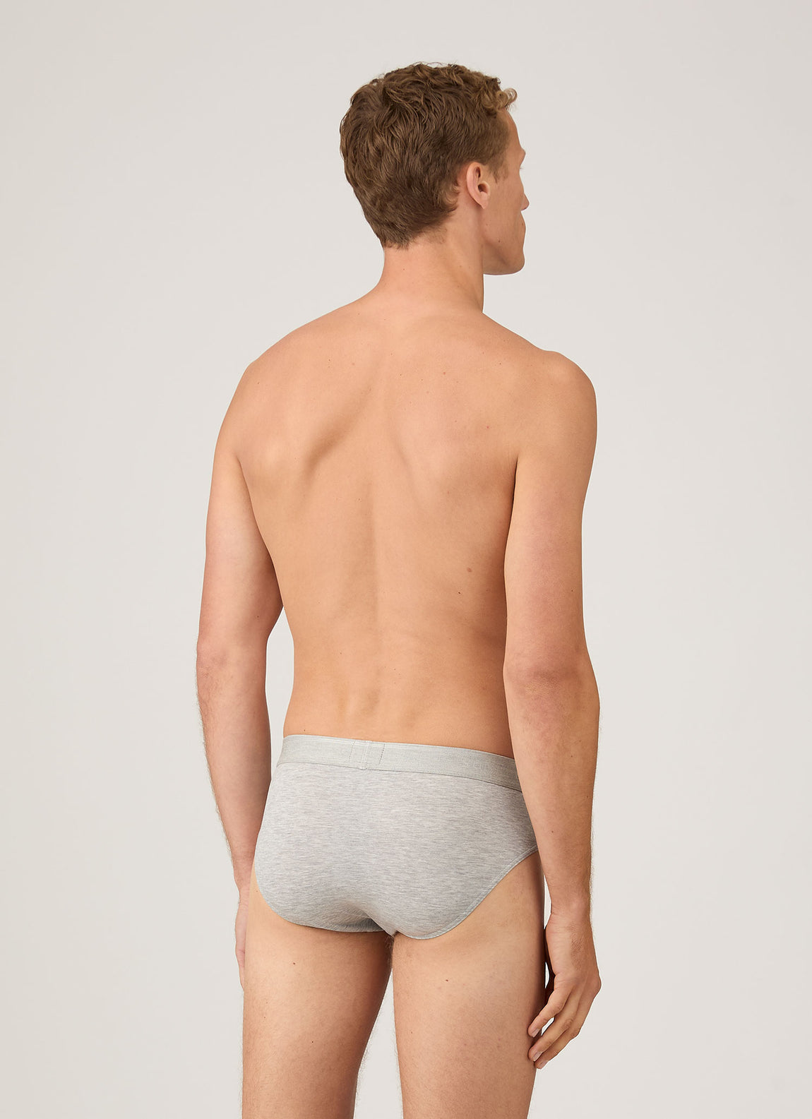 Men's Tencel™ Briefs in Grey Melange