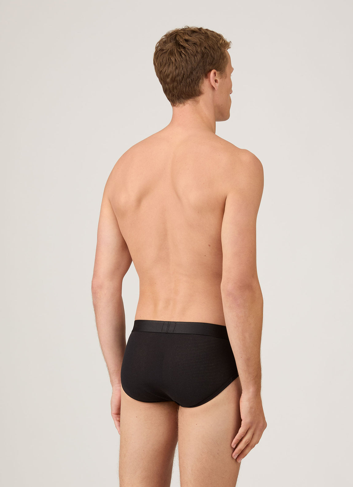 Men's Cellular Cotton Briefs in Black