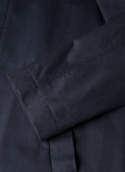 Men's Showerproof Cotton Mac in Navy