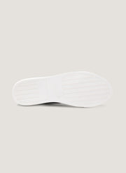 Men's Suede Tennis Shoe in Dark Moss