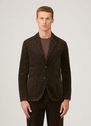 Men's Corduroy Blazer in Coffee
