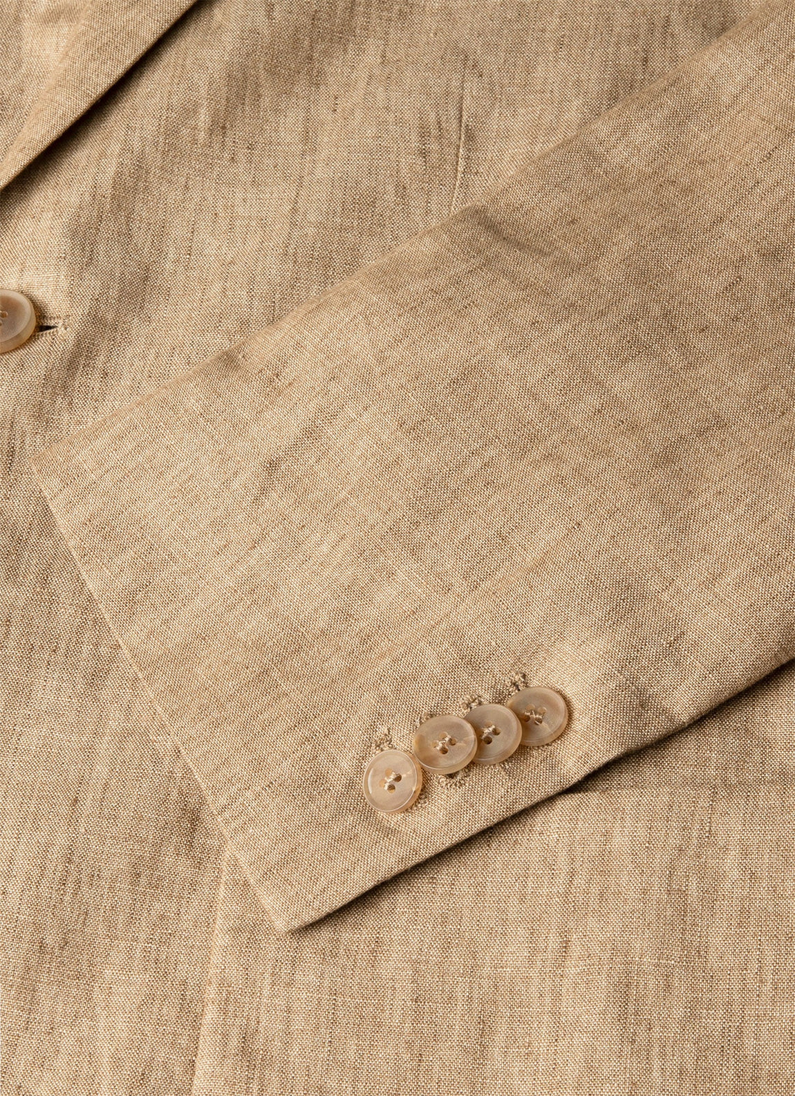 Men's Linen Two-Piece Suit in Dune Melange