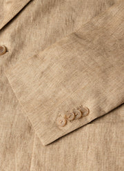 Men's Linen Two-Piece Suit in Dune Melange