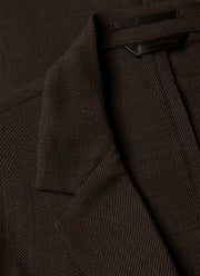 Men's Textured Wool Two-Piece Suit in Truffle
