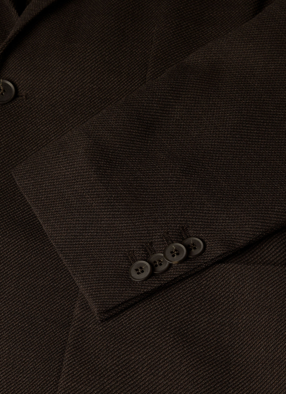 Men's Textured Wool Two-Piece Suit in Truffle