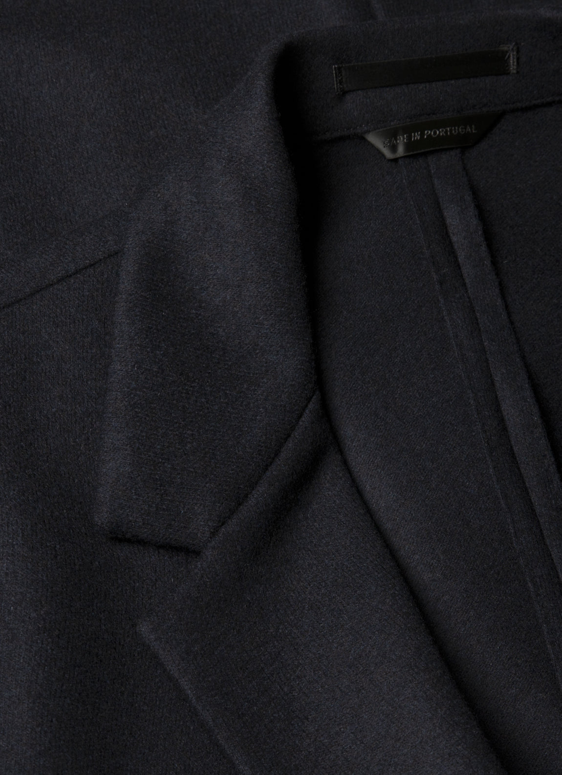 Men's Boiled Wool Two-Piece Suit in Navy