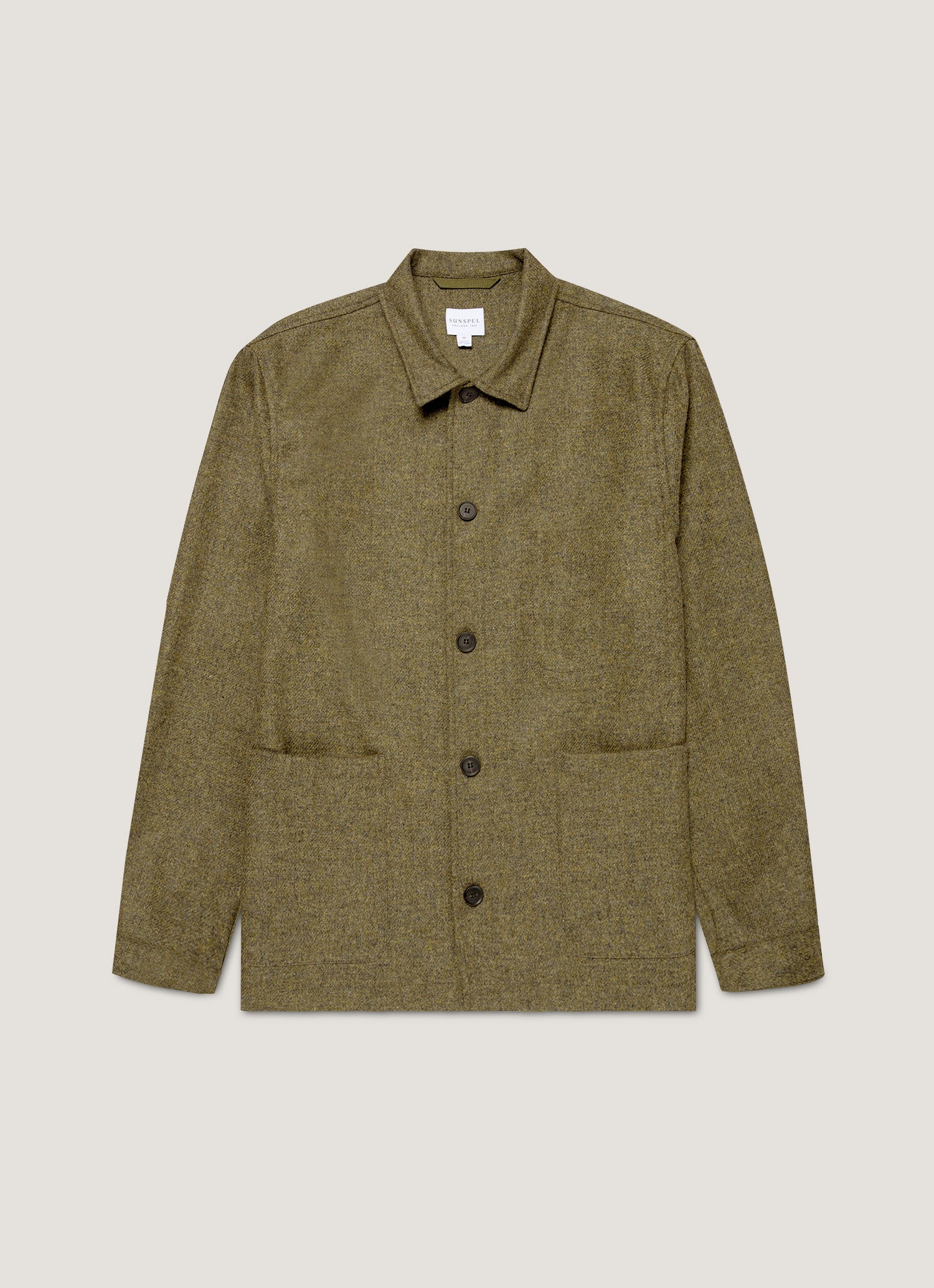 Men's Wool Twin Pocket Jacket in Sea Moss