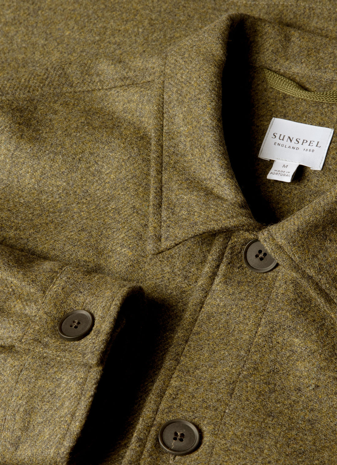 Men's Wool Twin Pocket Jacket in Sea Moss