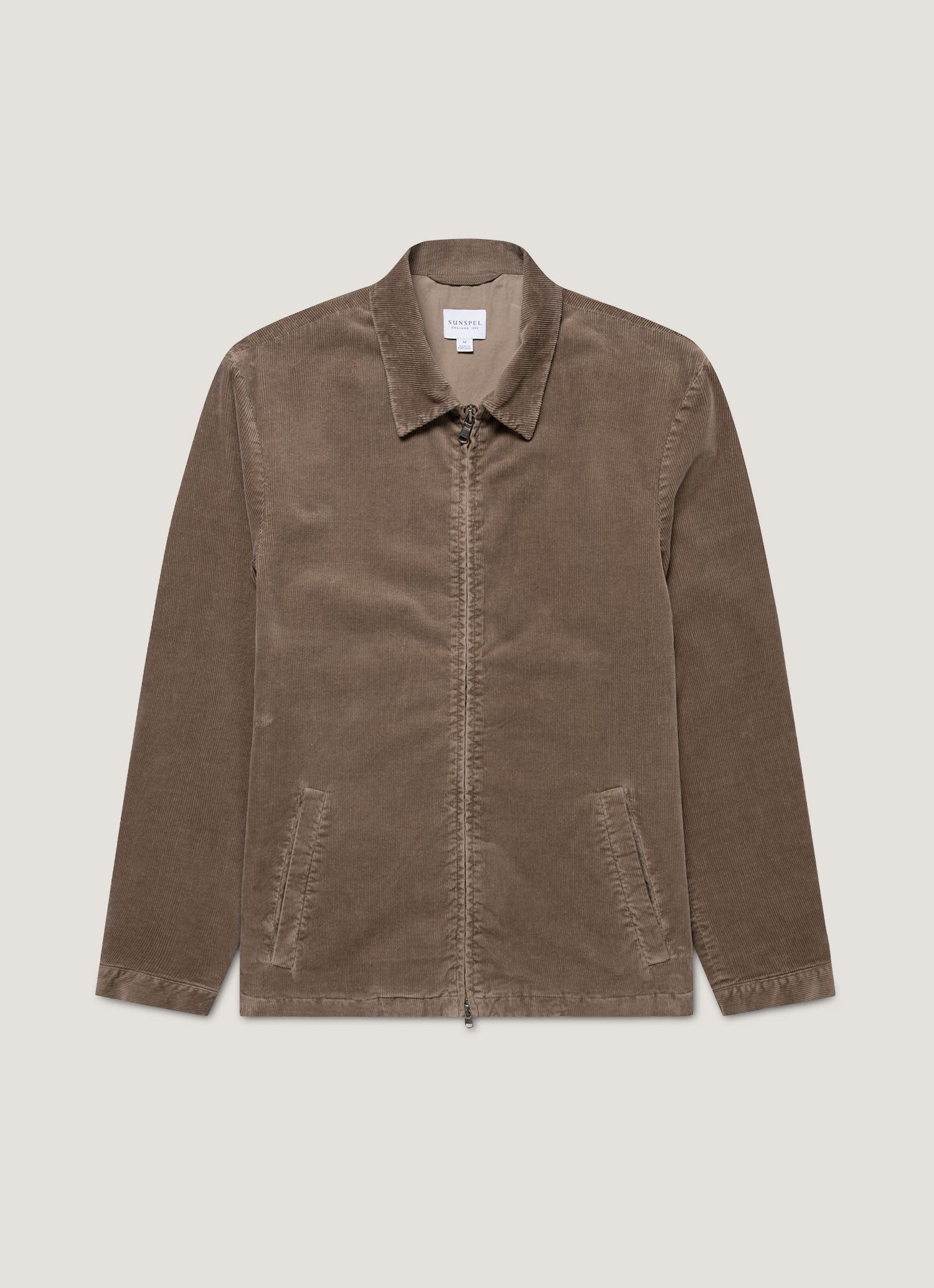 Men's Corduroy Harrington Jacket in Bark