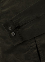 Men's Corduroy Harrington Jacket in Dark Green