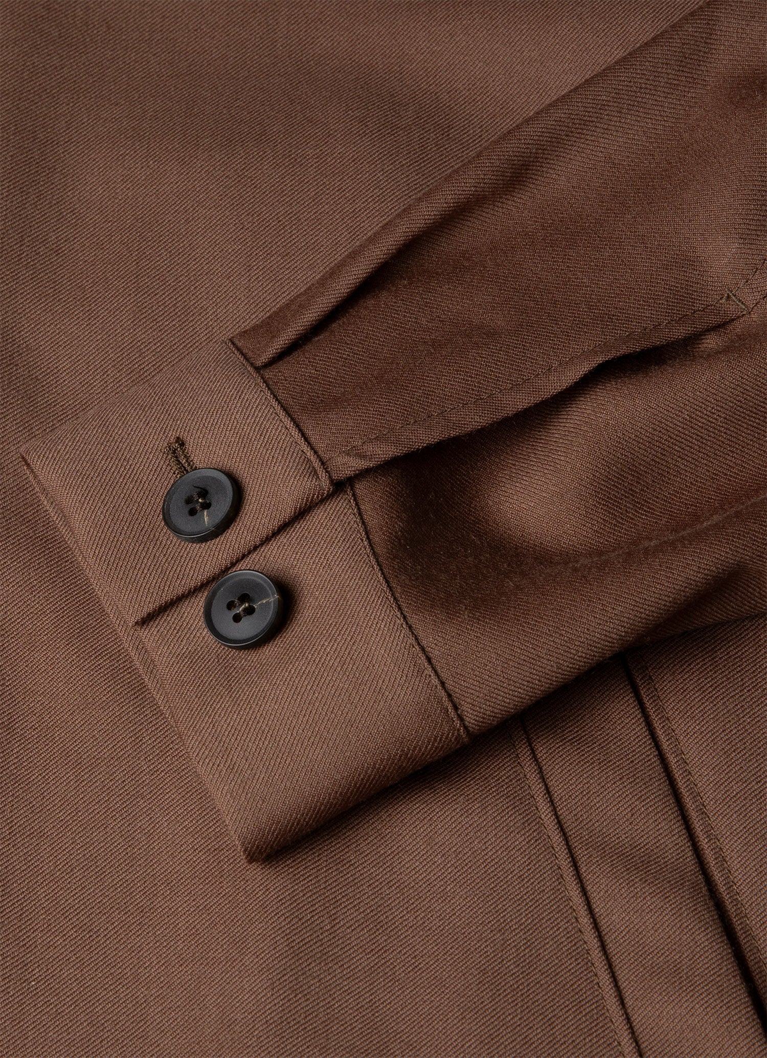 Men's Wool Twill Jacket in Light Brown