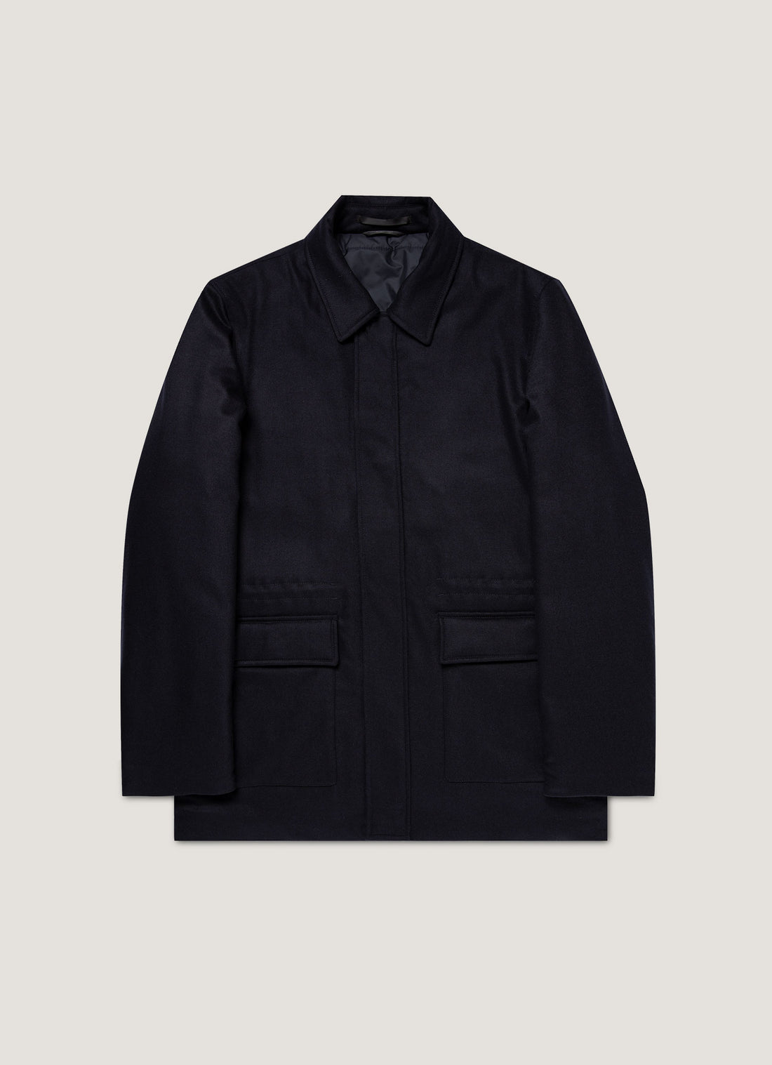 Men's Wool Cashmere Field Jacket in Navy