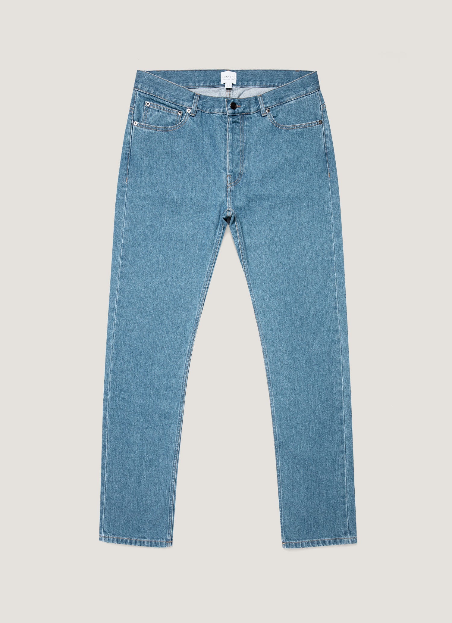 Men's Slim Fit Jeans in Mid Wash Denim