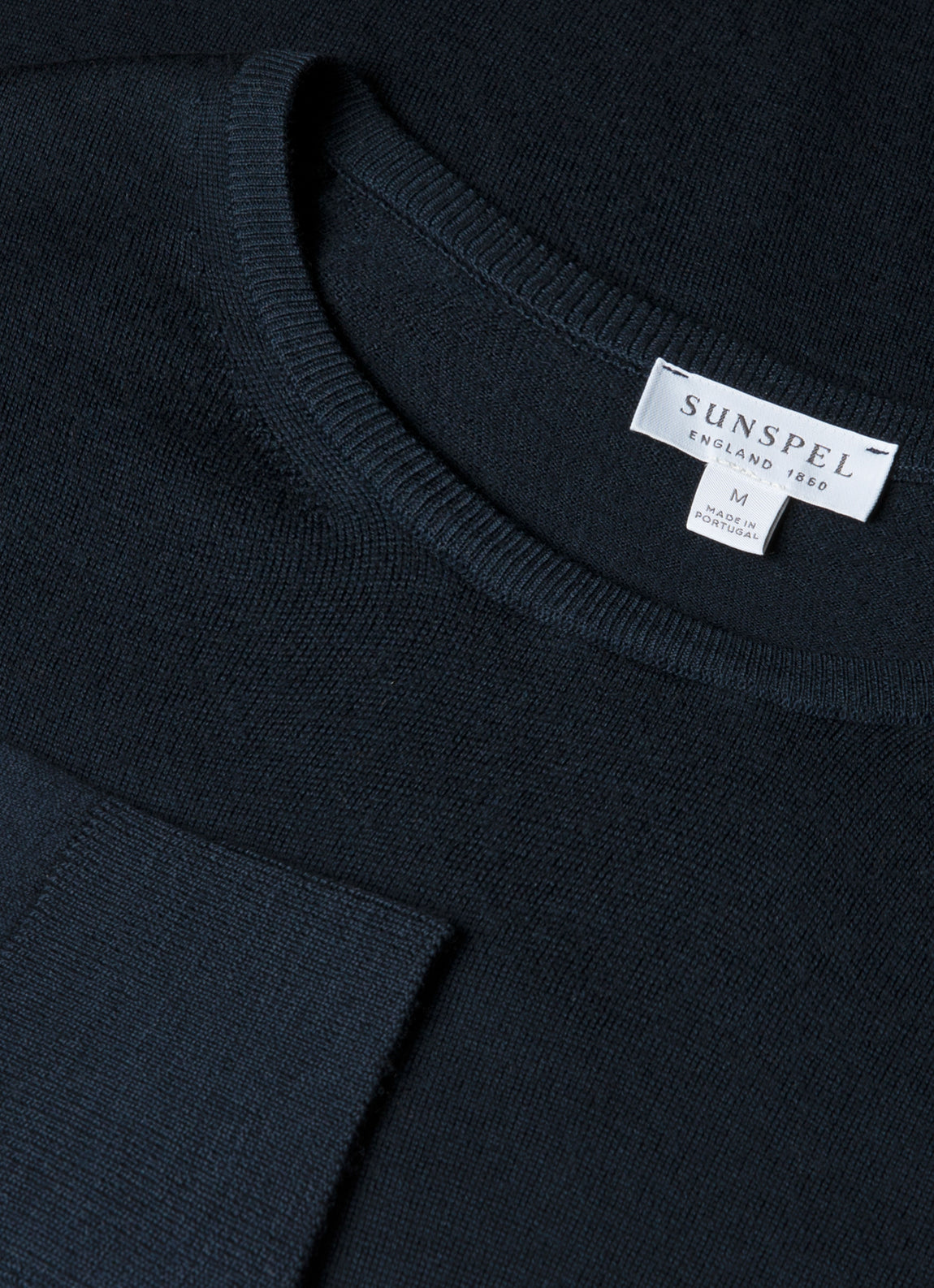 Men's Extra-Fine Merino Crew Neck in Navy