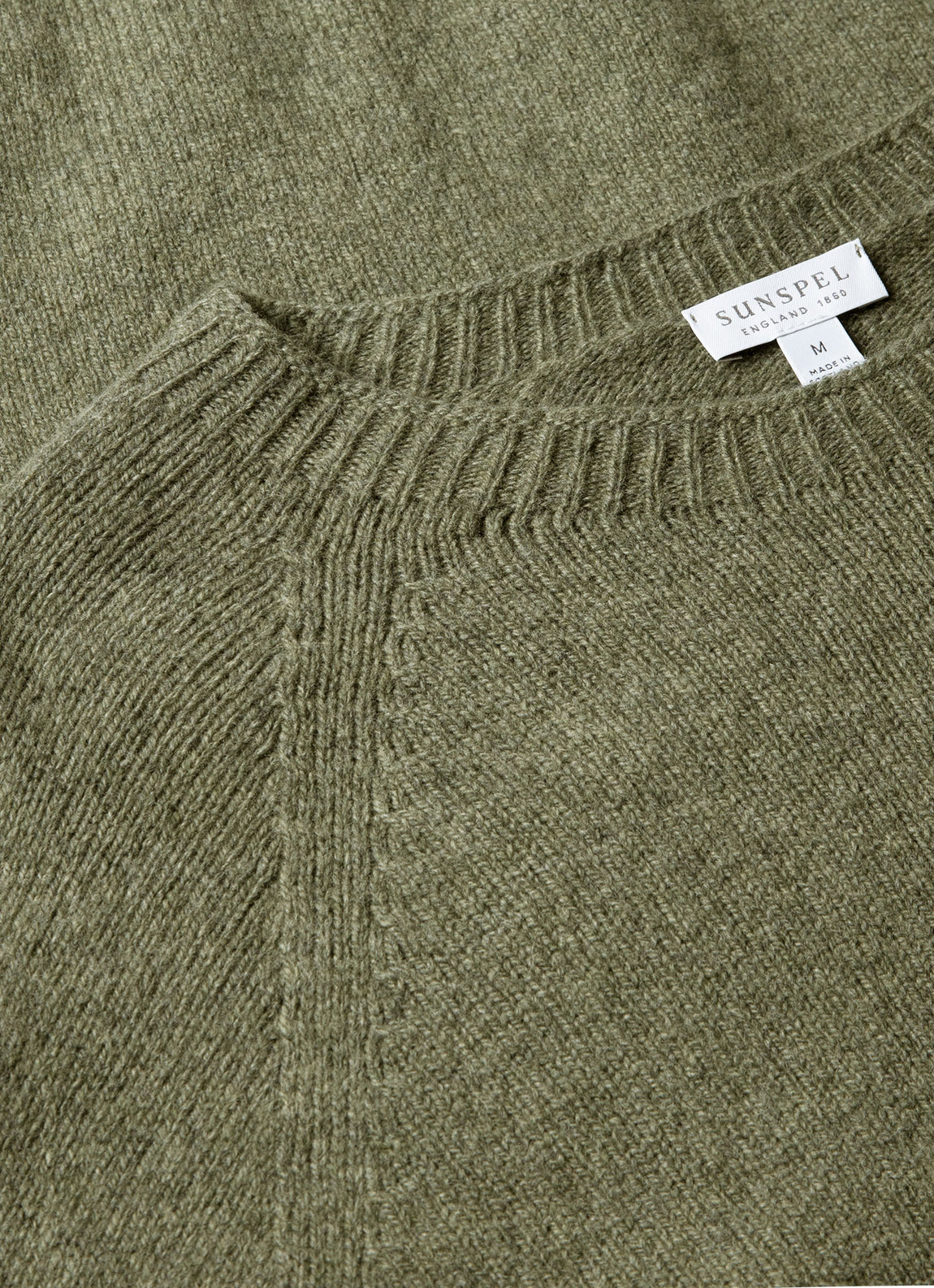 Men's Lambswool Crew Neck Jumper in Sea Moss