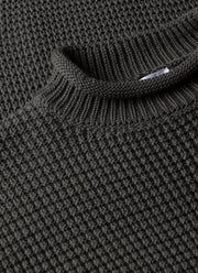 Men's Merino Fisherman Jumper in Khaki