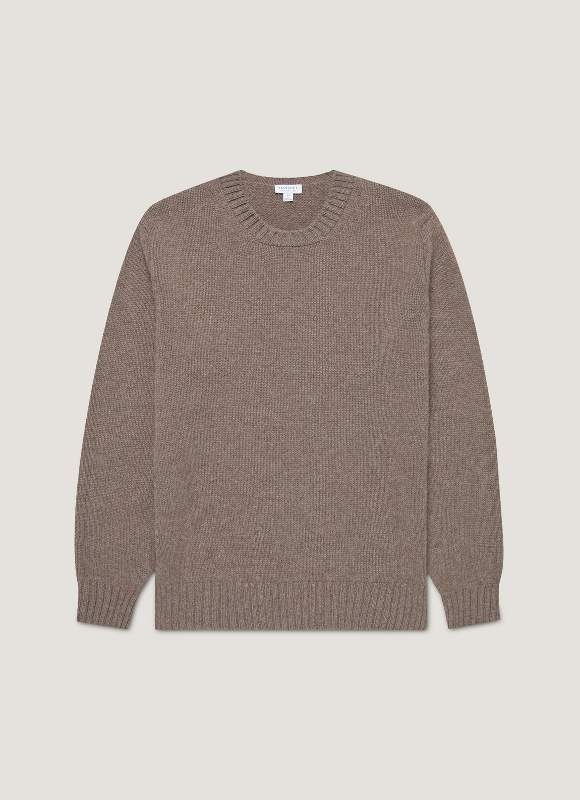 Men's Roxburgh Cashmere Jumper in Bark