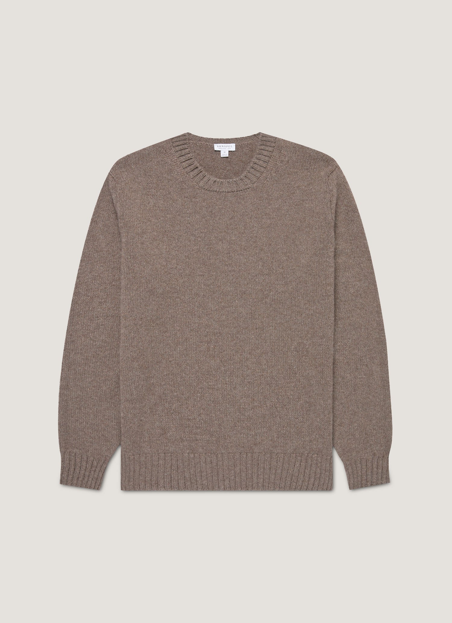 Men's Roxburgh Cashmere Jumper in Bark