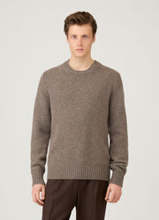 Men's Roxburgh Cashmere Jumper in Bark
