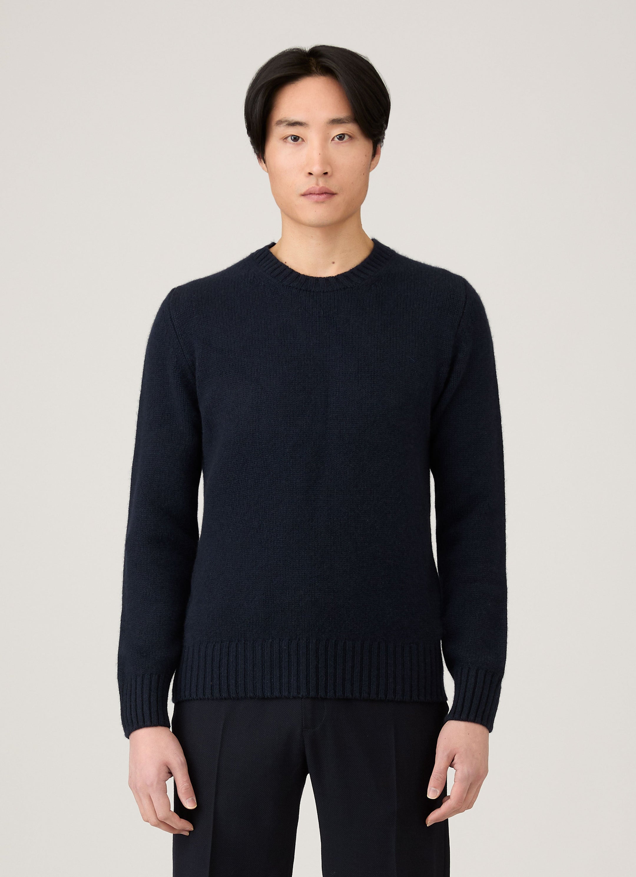 Men's Roxburgh Cashmere Jumper in Navy