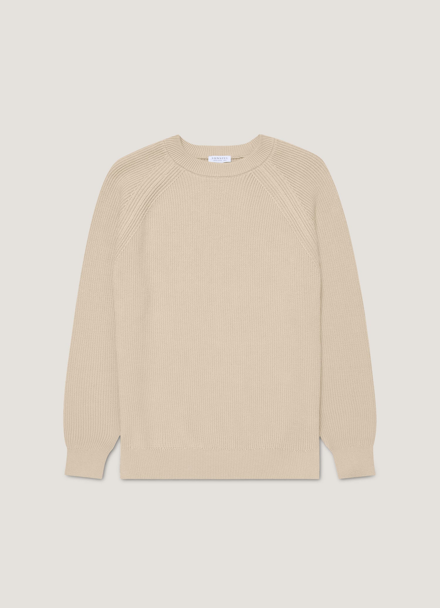 Men's Ribbed Jumper in Mink
