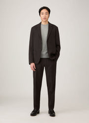 Men's Cashmere Crew Neck Jumper in Grey Melange