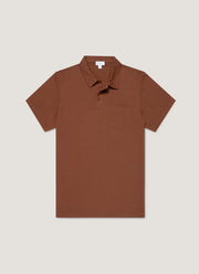 Men's Riviera Polo Shirt in Conker Brown