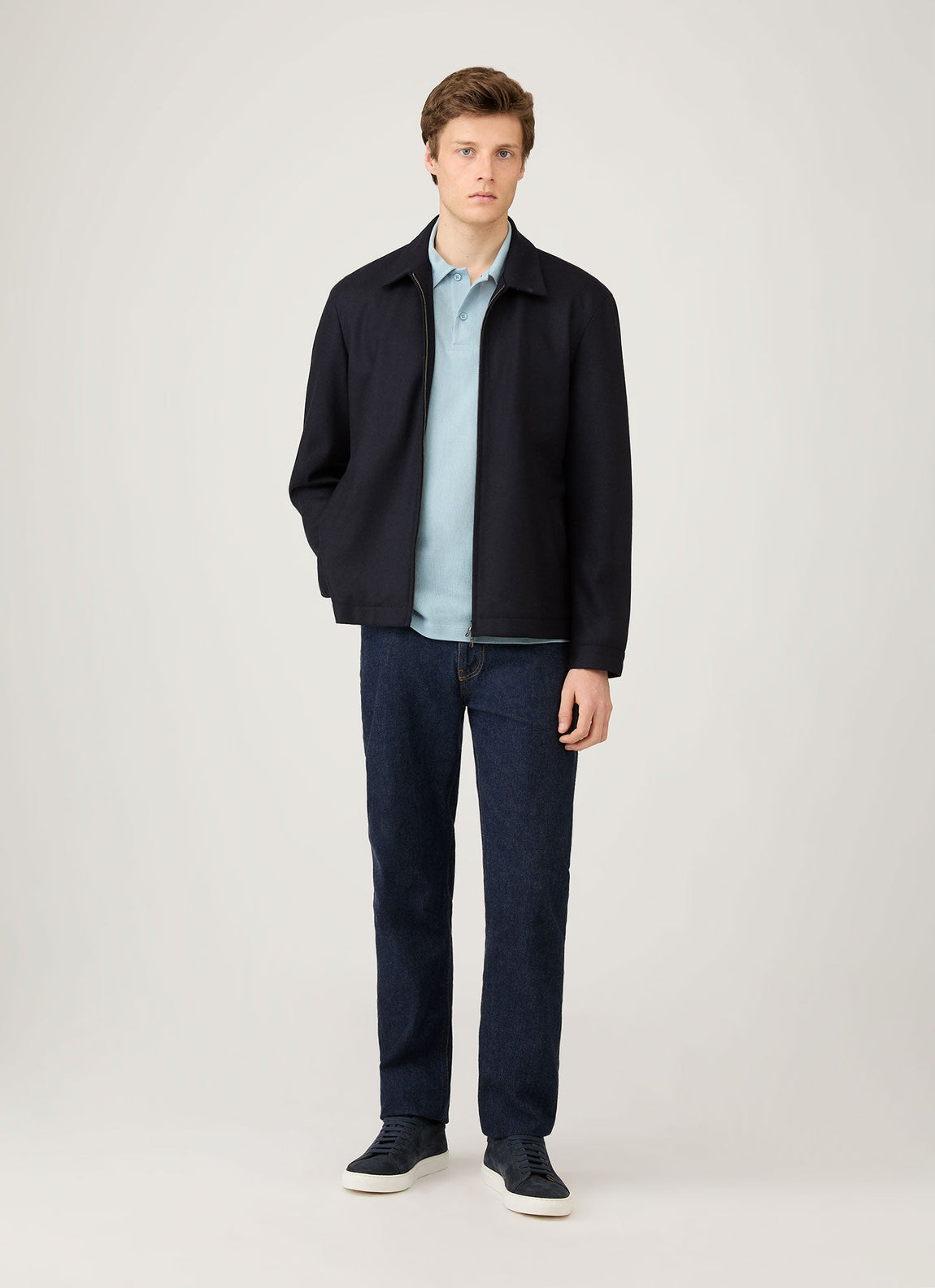 Men's Riviera Polo Shirt in Sky Blue