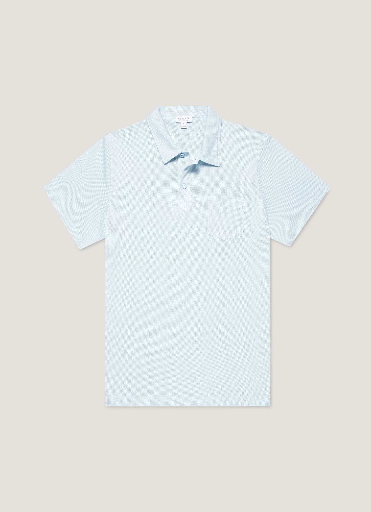 Men's Riviera Polo Shirt in Frost Blue
