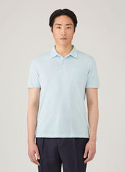 Men's Riviera Polo Shirt in Frost Blue