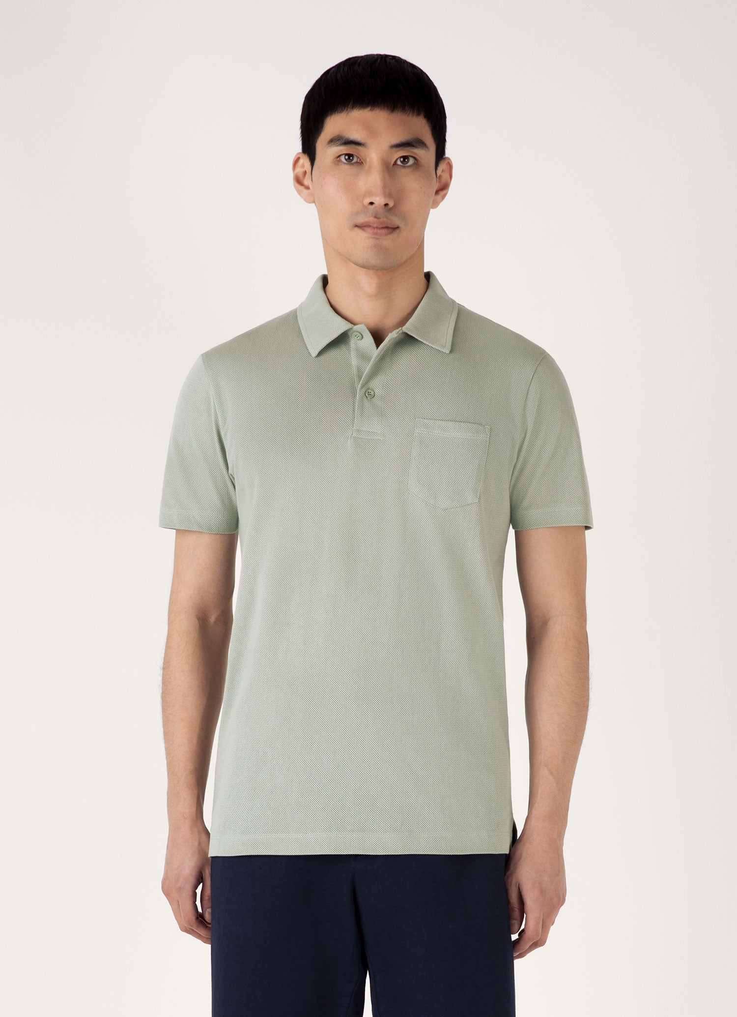 Men's Riviera Polo Shirt in Pastel Green