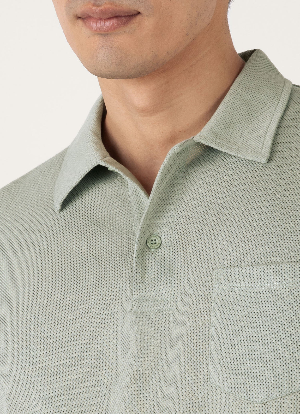 Men's Riviera Polo Shirt in Pastel Green