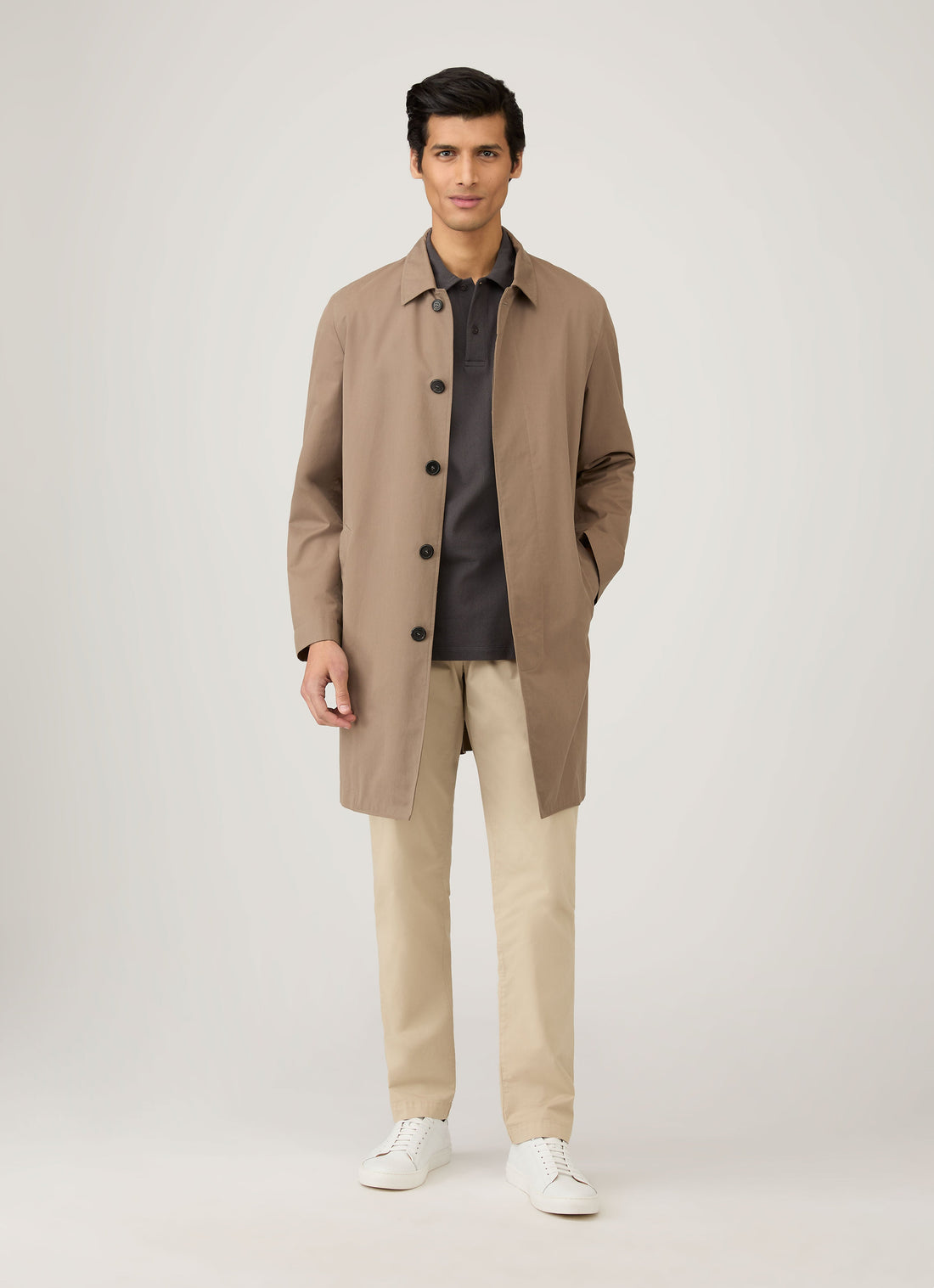 Men's Riviera Polo Shirt in Charcoal