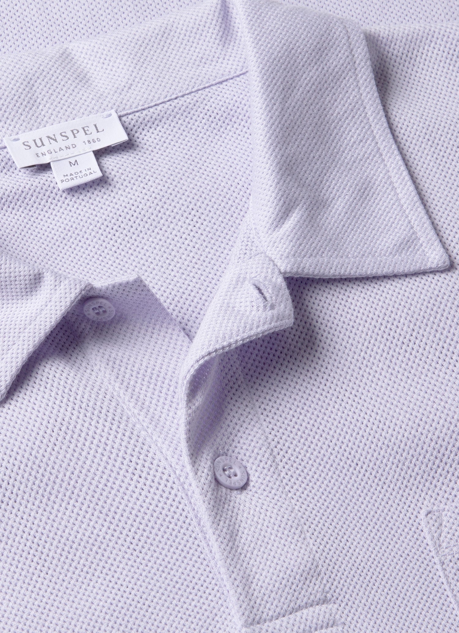 Men's Riviera Polo Shirt in Pale Lilac