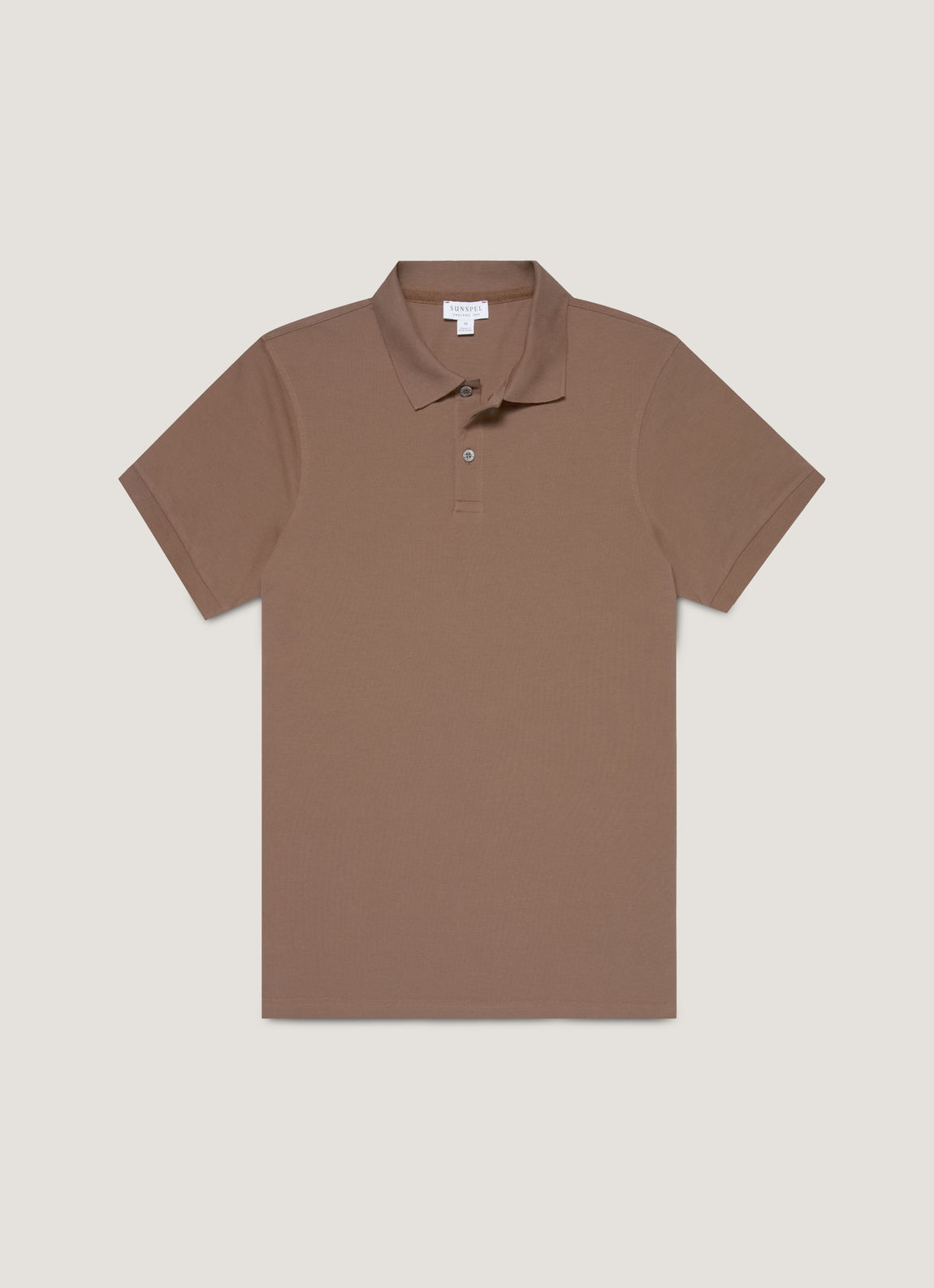 Men's Piqué Polo Shirt in Bark