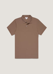 Men's Piqué Polo Shirt in Bark