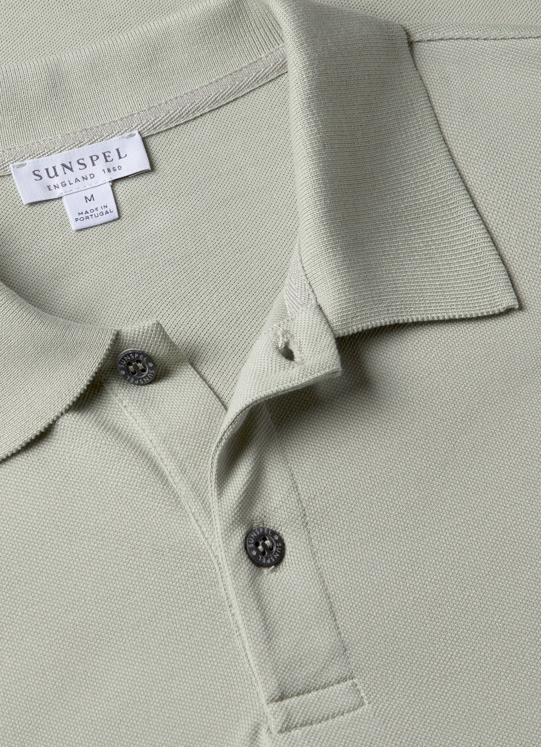 Men's Piqué Polo Shirt in Pastel Green