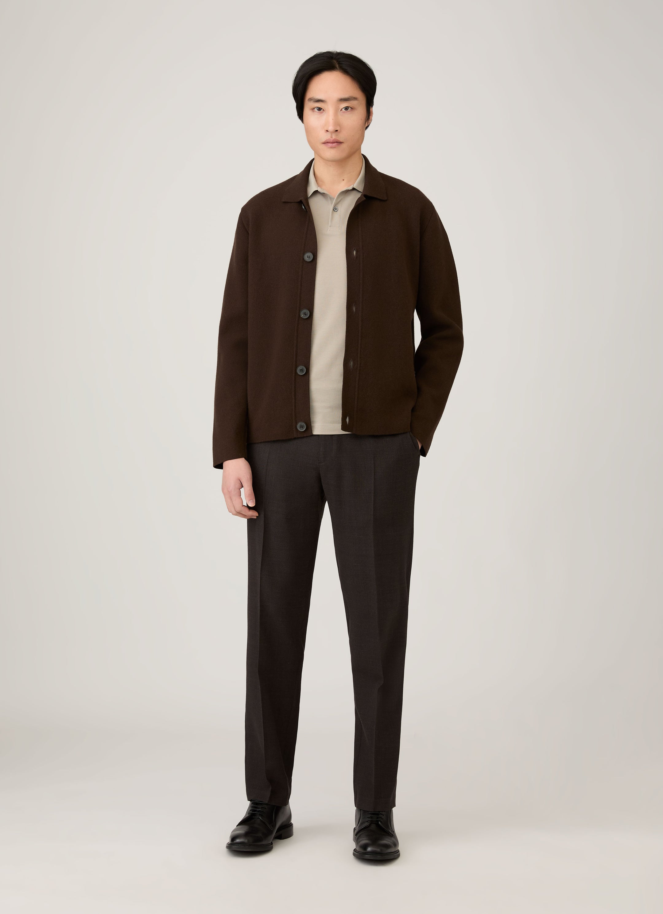 Men's Piqué Polo Shirt in Fog