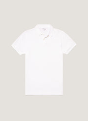 Men's Piqué Polo Shirt in White