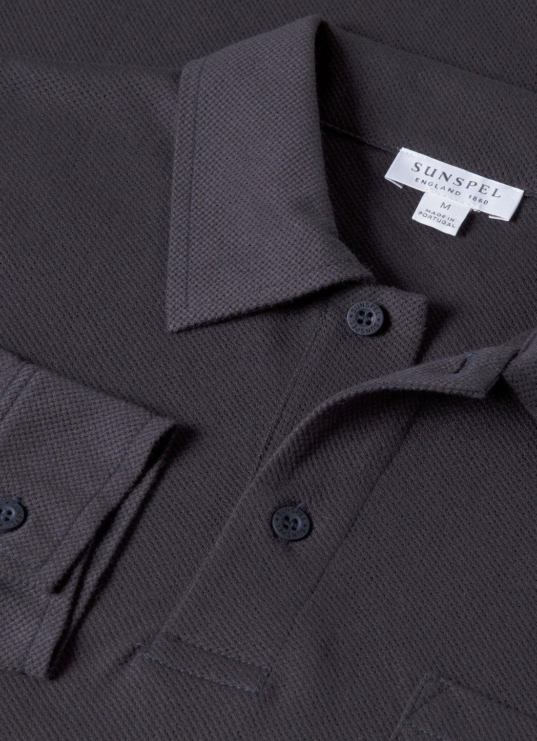 Men's Riviera Long Sleeve Polo Shirt in Navy