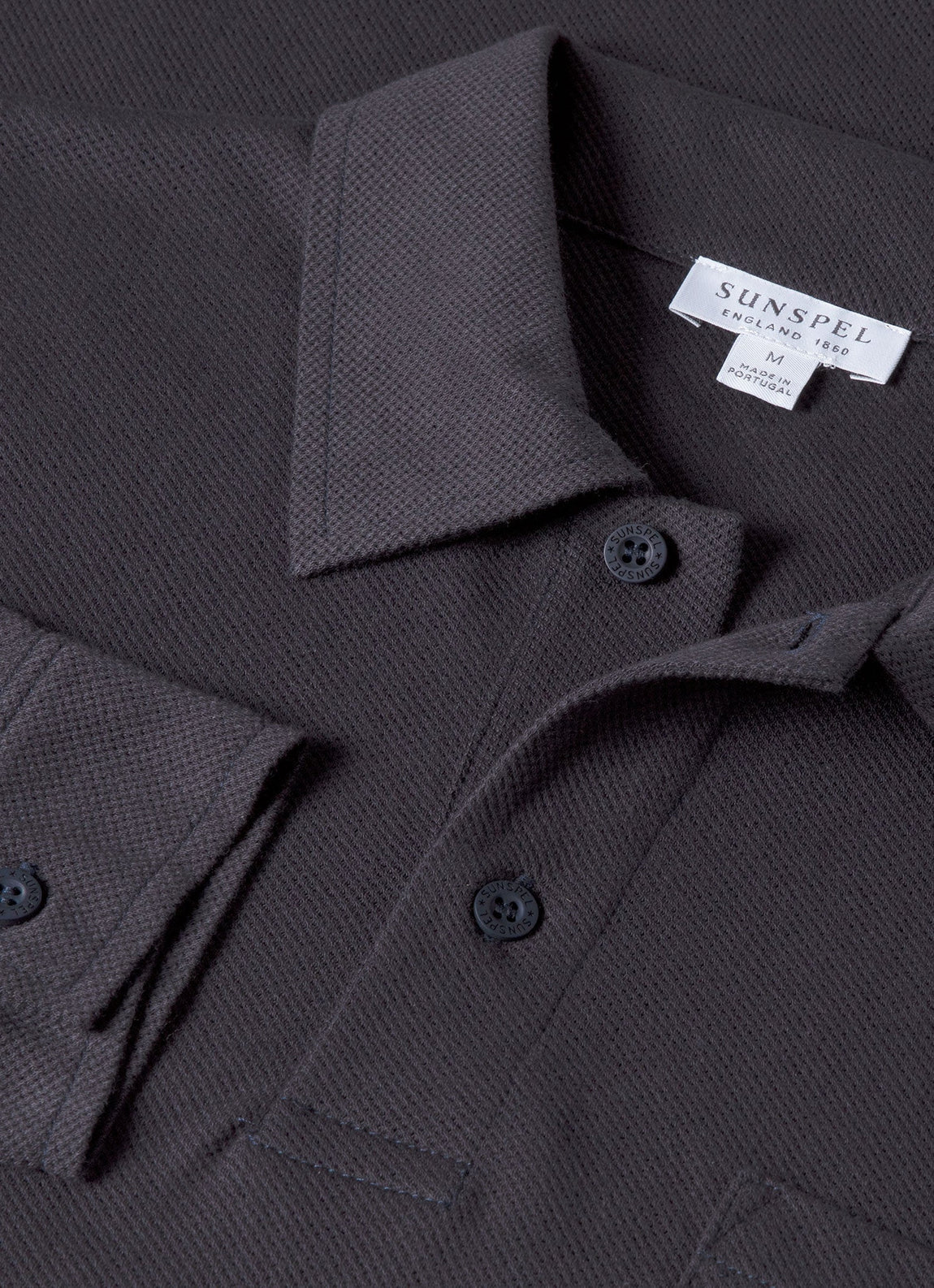 Men's Riviera Long Sleeve Polo Shirt in Navy